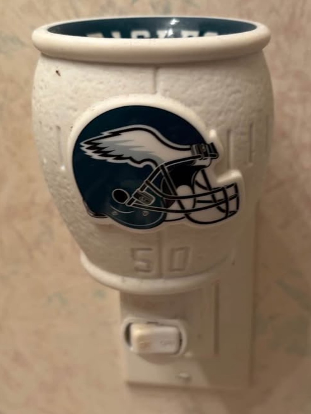 Philadelphia Eagles Night Light Warmer - White & Midnight Green